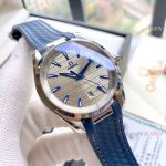 Copy Omega Aqua Terra 150M Watches SS Gray Dial Blue Markers